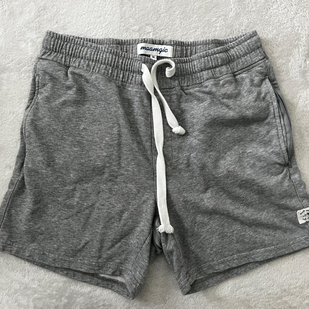 Gray Heathered Cotton-Blend Lounge Shorts